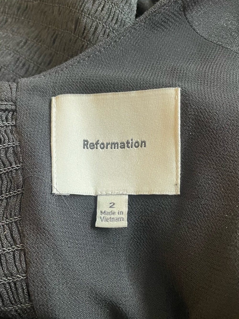 Reformation Black Square-Neck Ribbed Tank - Picture 4 of 8